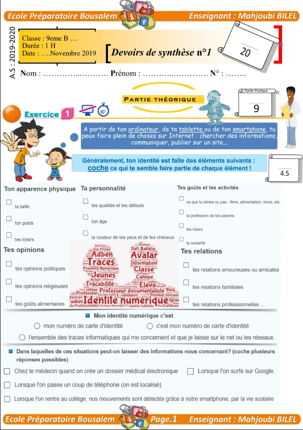 Devoir de synthèse N°1 Image 1